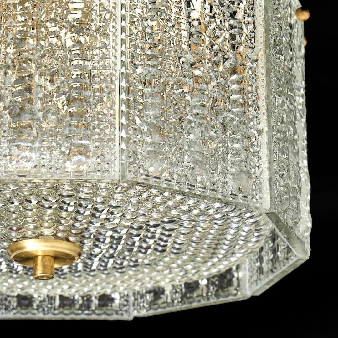 Glass Flush Mount Lamp By Carl Fagerlund For Orrefors Glassworks photo Lighting