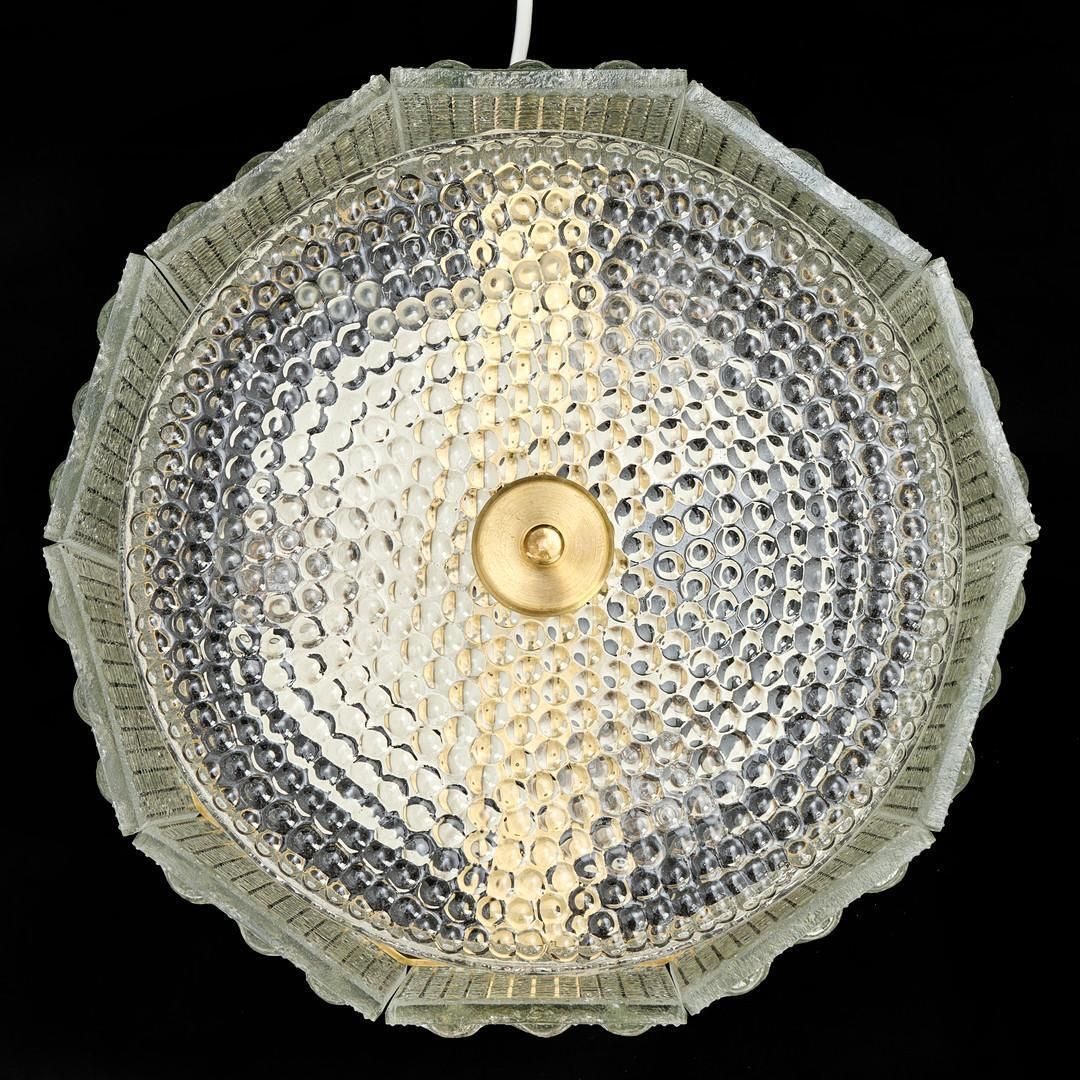 Glazen plafondlamp van Carl Fagerlund voor Orrefors Glassworks photo vinterior