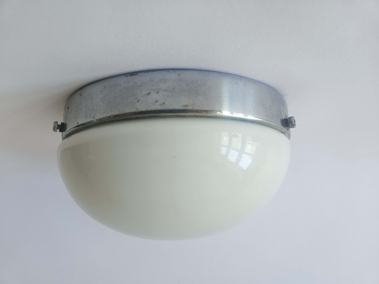 Rare plafonnier Bauhaus, fonctionnalisme, Art déco, applique ou plafonnier, années 1930 photo Luminaires