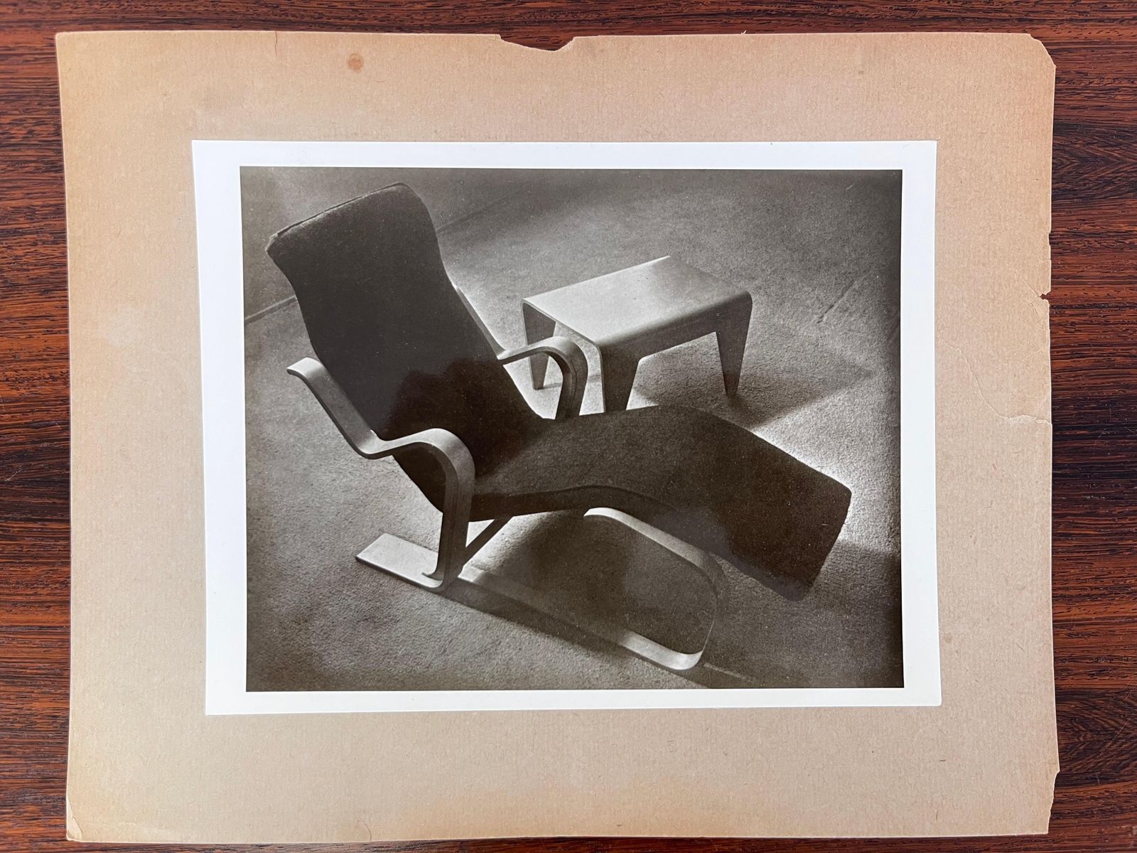 Original Photo Of Marcel Breuer Lounge Chair For Isokon   1950 photo furniture