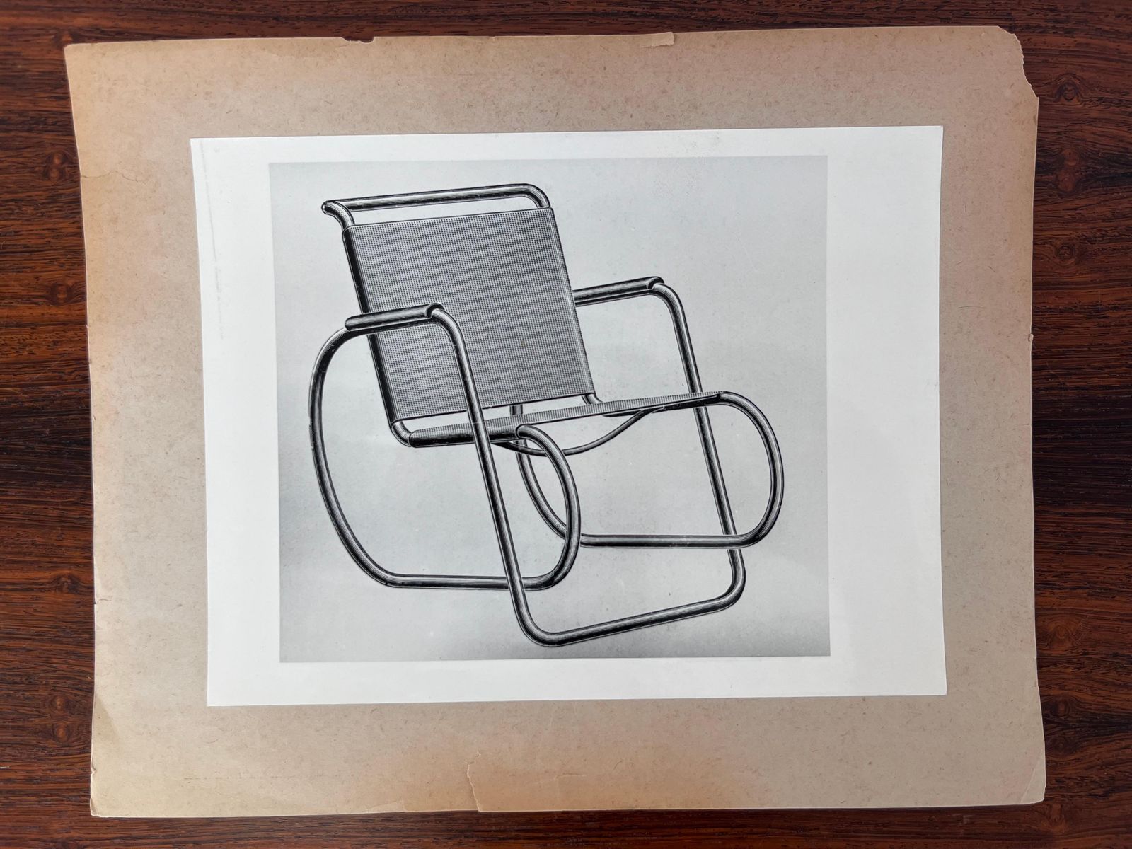 Originele foto van Erich Dieckmann loungestoel, jaren 1930, 1950 photo furniture