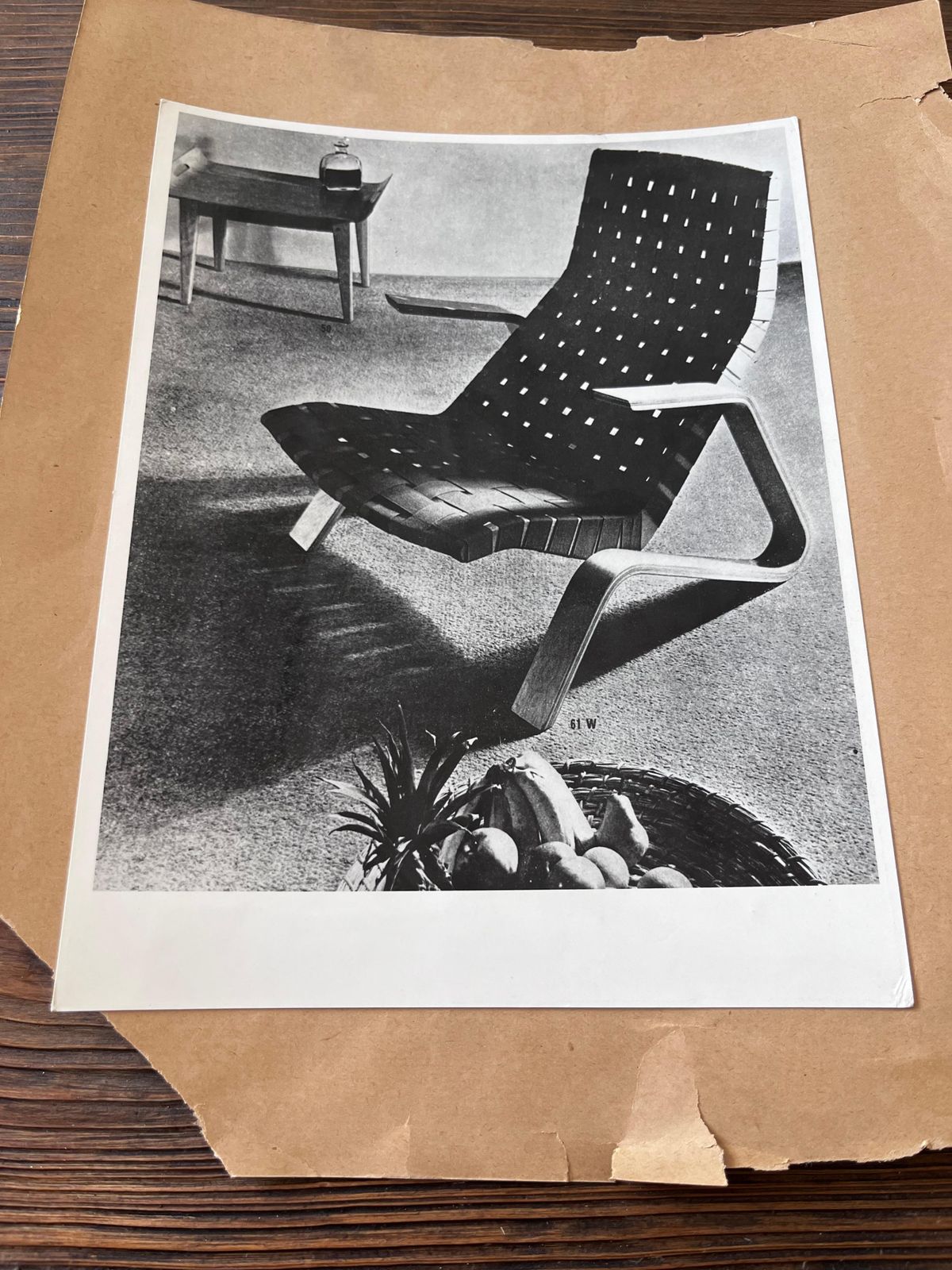 Original Photo Of Grasshopper Armchair By Eoro Saarinen For Knoll / USA, 1948 photo for sale