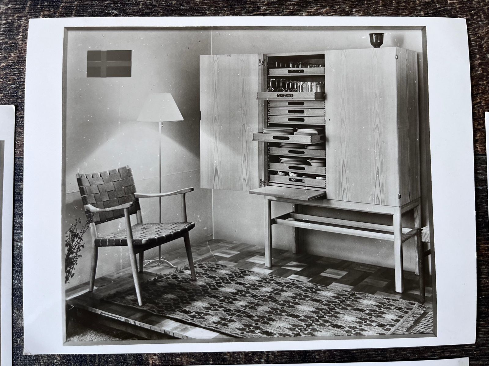Set foto's van interieur, Scandinavisch meubilair, Zweden photo Kunst