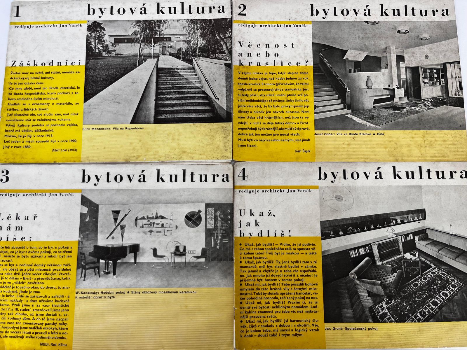 Uiterst zeldzame set tijdschriften Bytova Kultura, jaren 1930, Avantgarde photo for sale