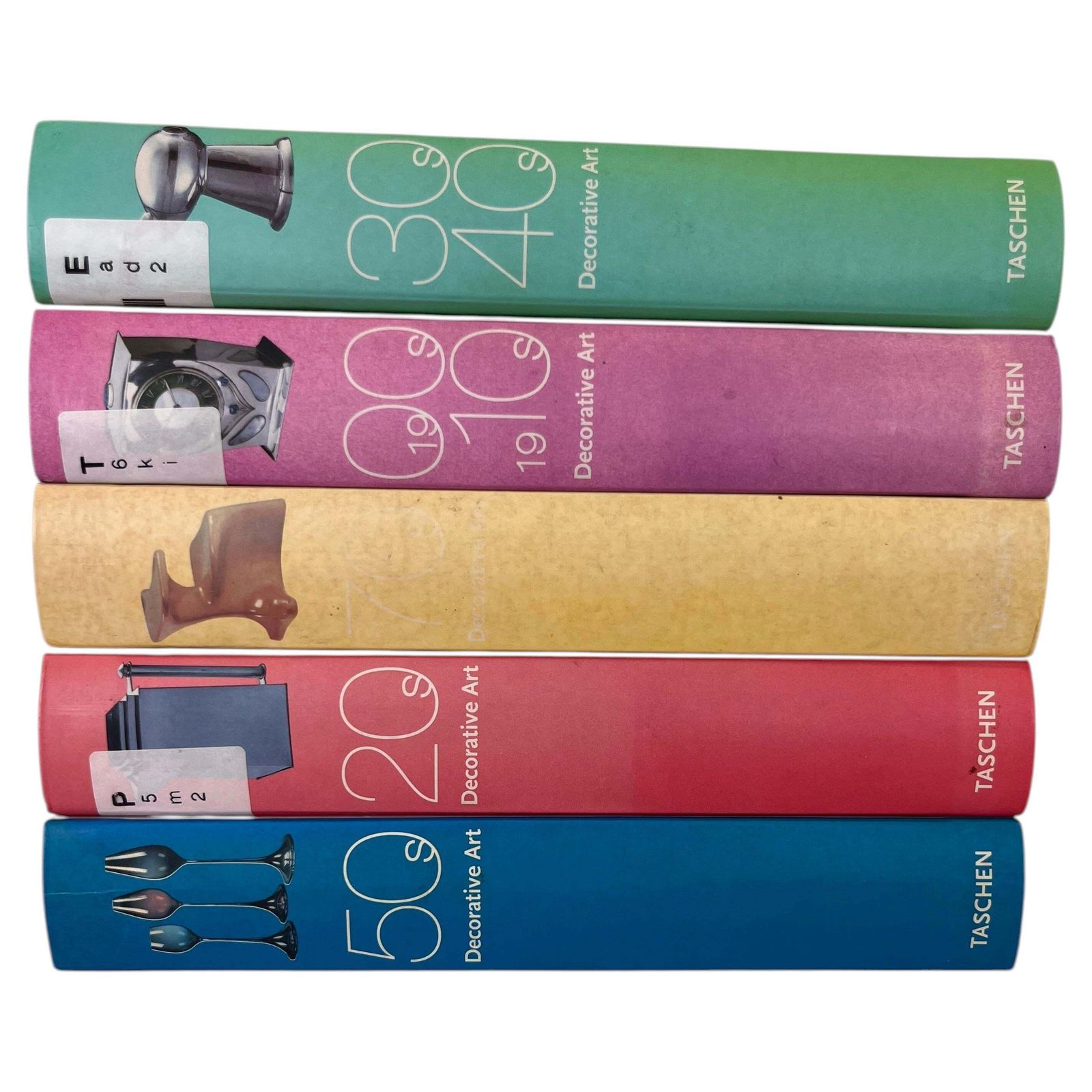 Set decoratieve kunstboeken van Charlotte en Peter Fiell / Taschen