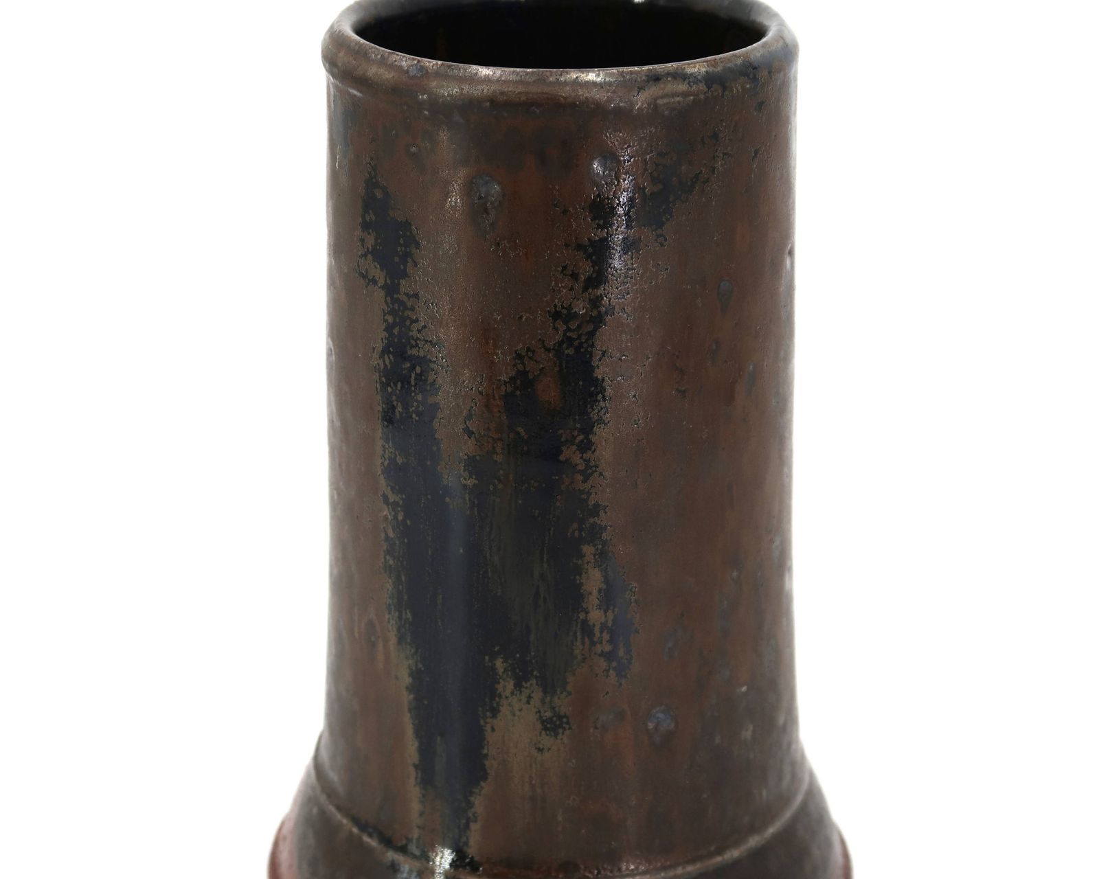 Vase en céramique par Tristan Chaillot, décor abstrait, grès, années 1970. photo 400.0