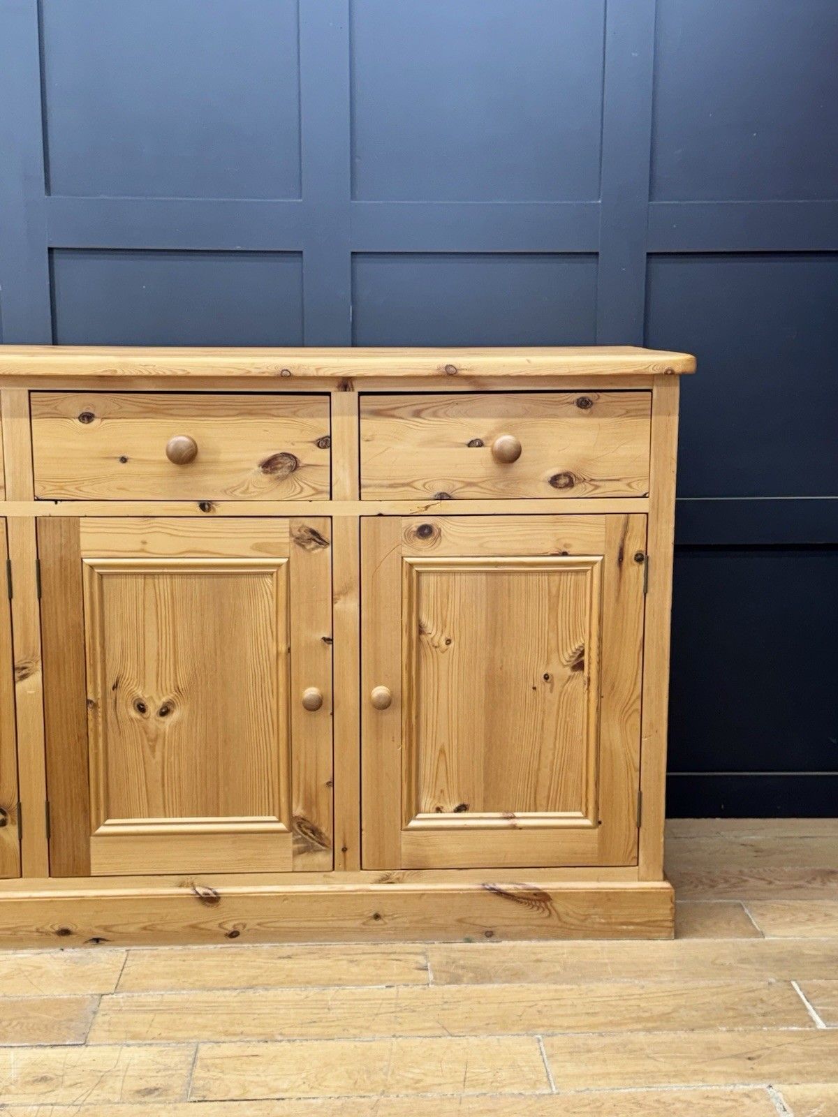 Large Solid Pine Kitchen Sideboard 4 Door 4 Drawer Rustic Farmhouse photo buy