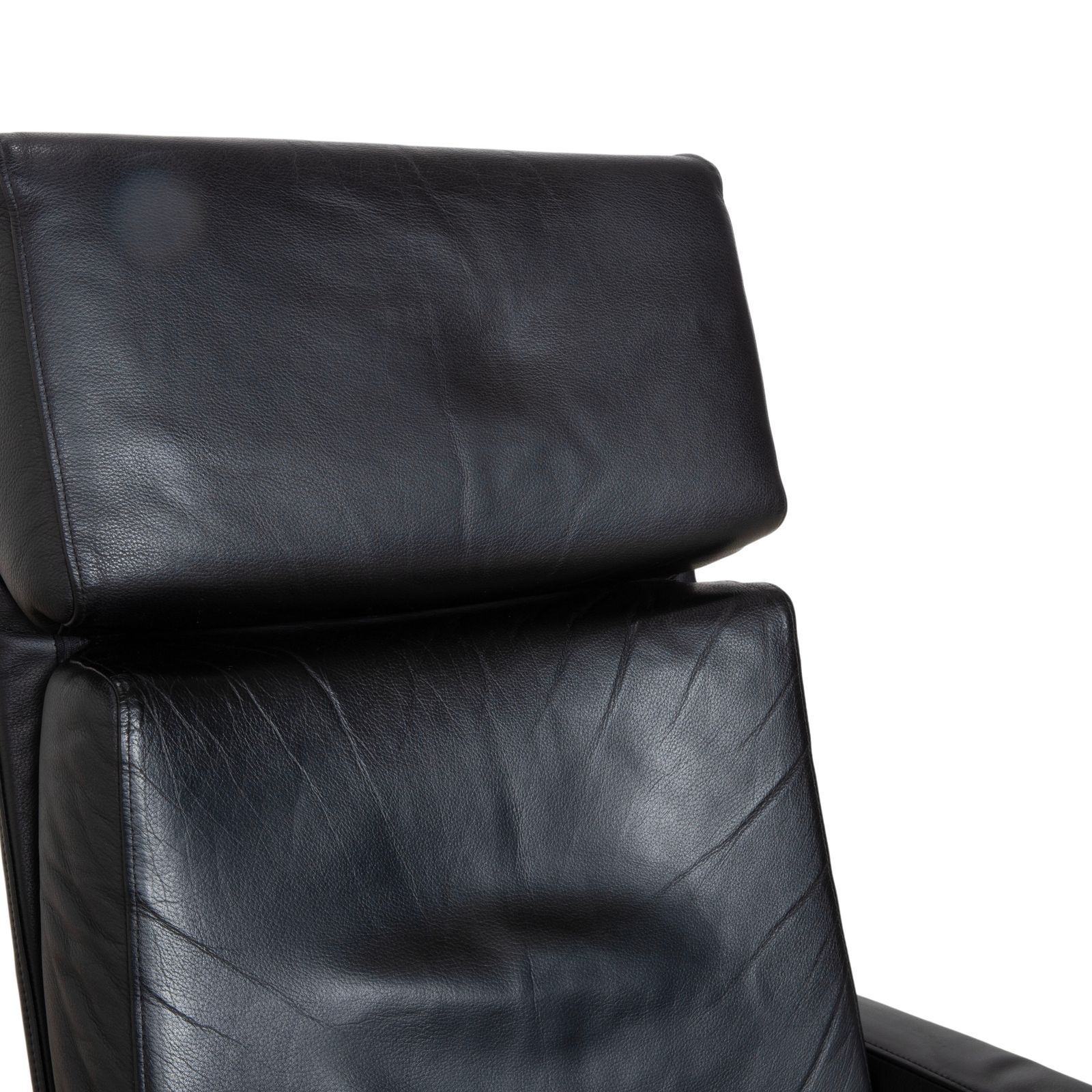 Fauteuil Rolf Benz EGO en cuir noir, dossier haut, fonction manuelle photo Mobilier
