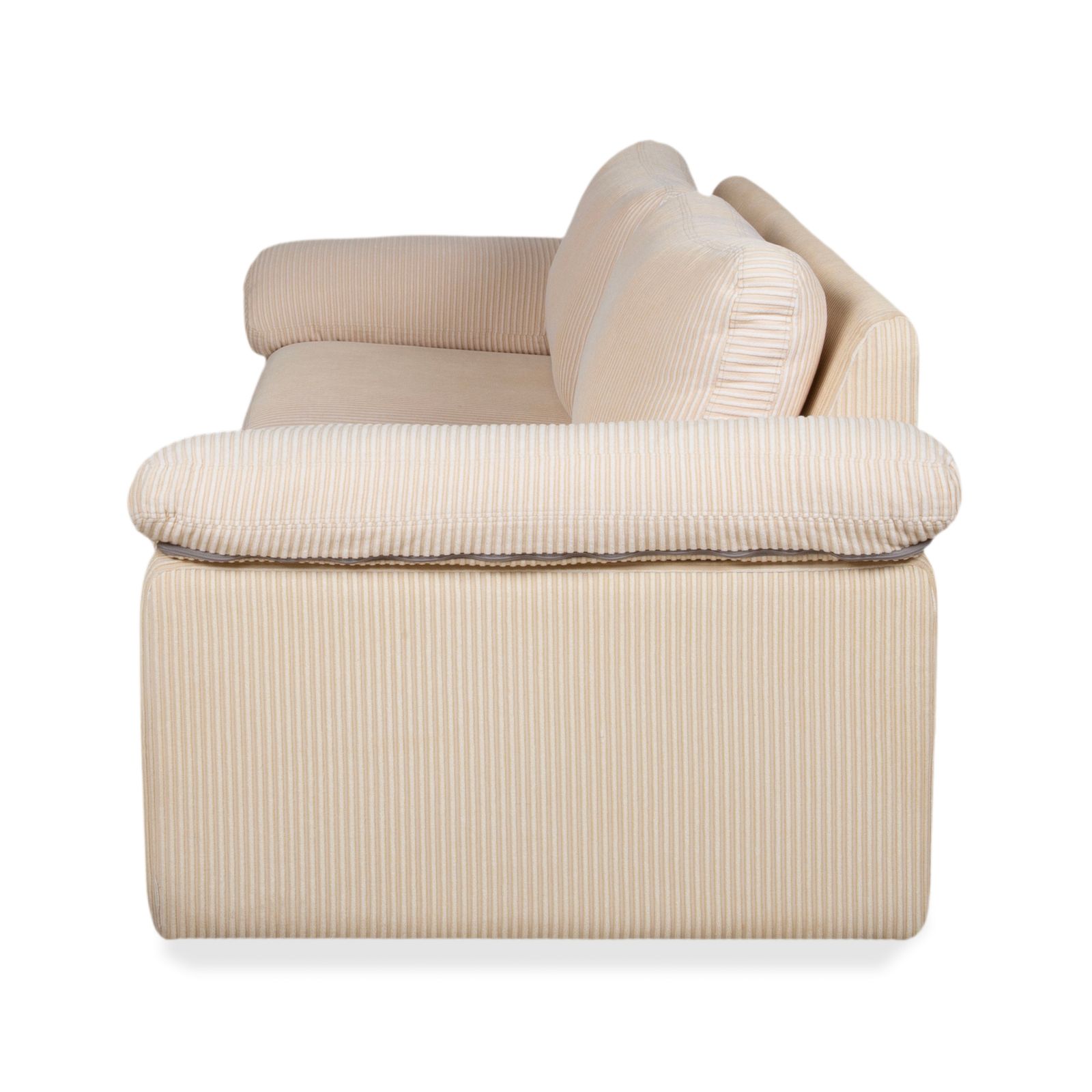 Mobilier Canapé 2 places Cor Conseta en tissu, beige crème photo