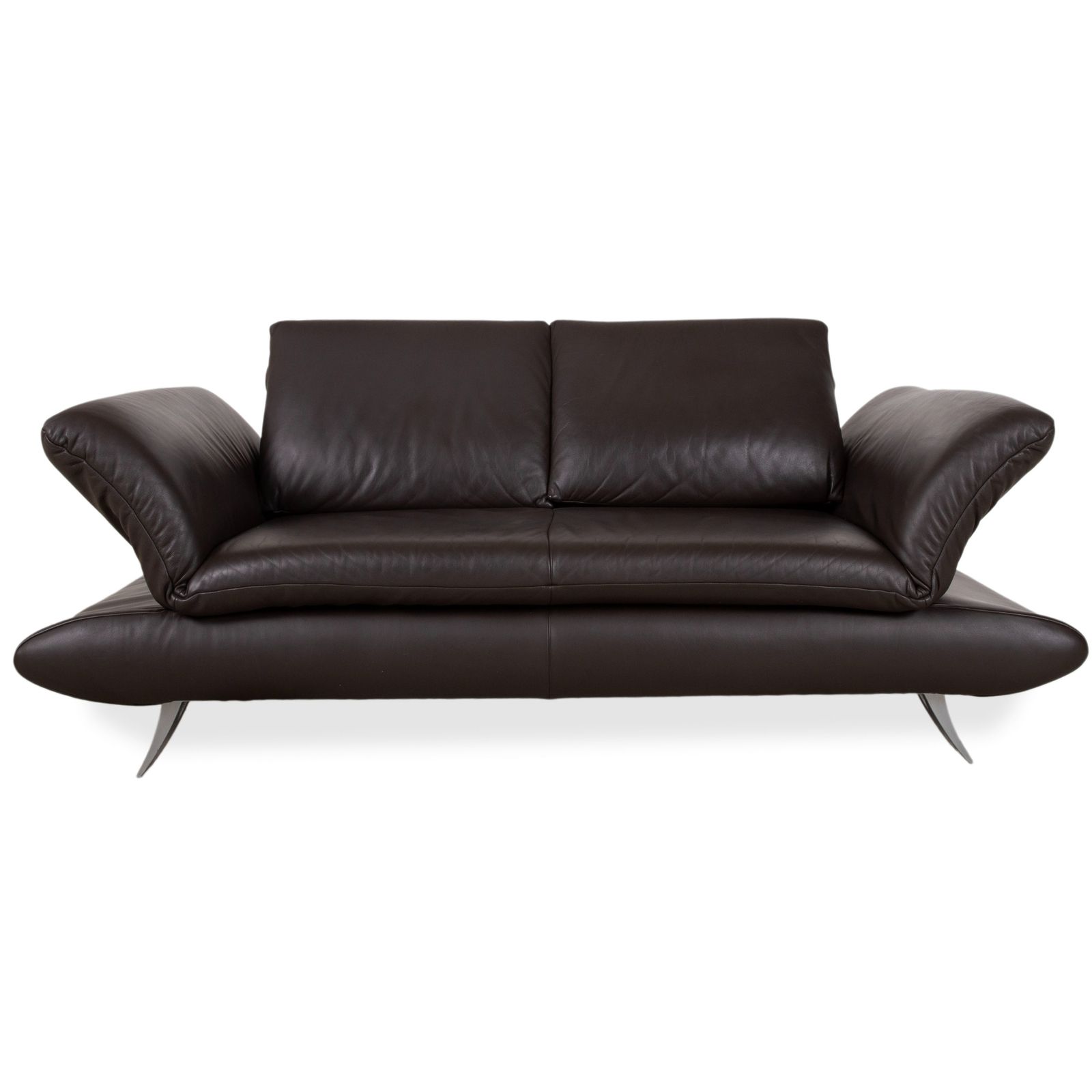 Koinor Velluti Leather Two Seater Brown Manual Function Sofa