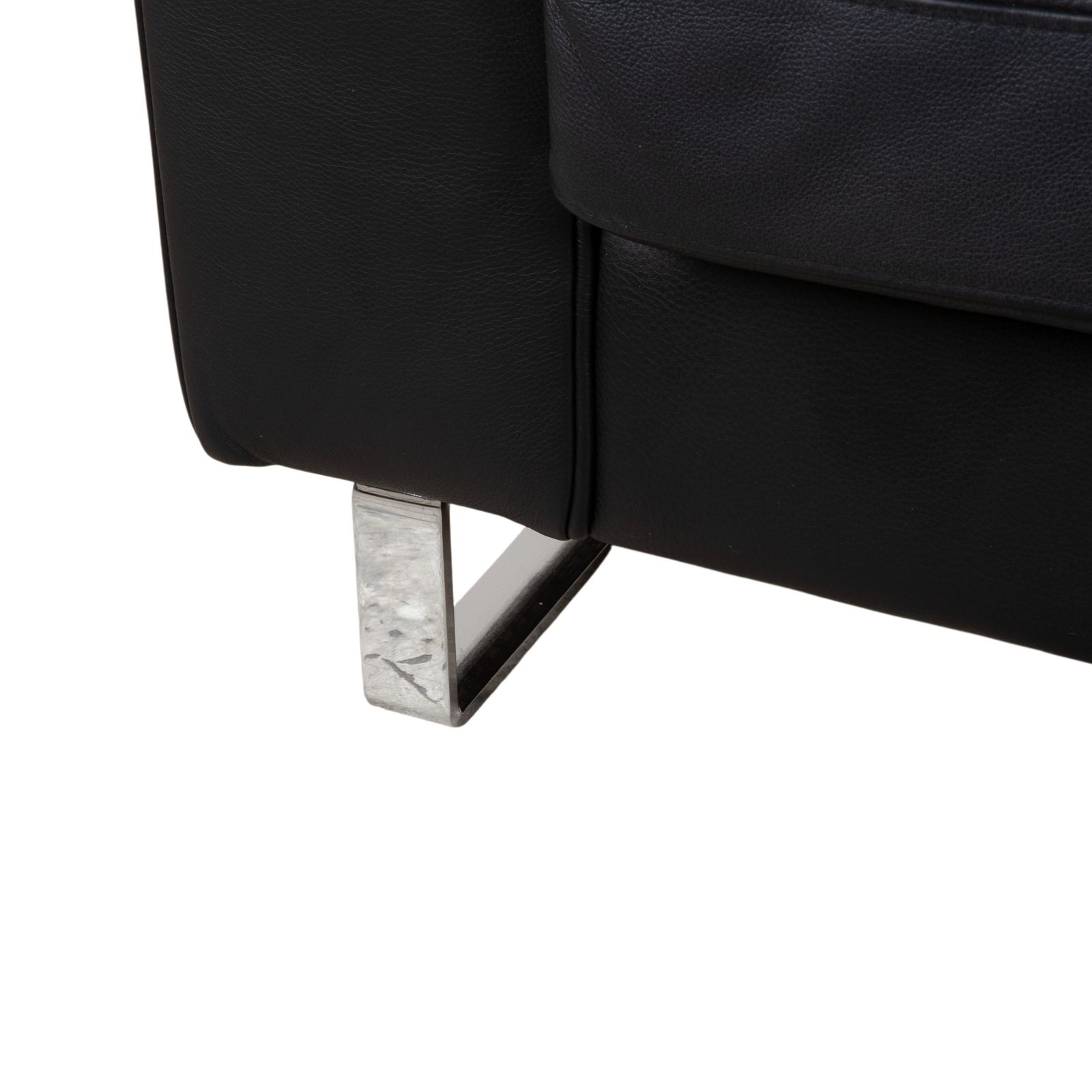 Boconcept Indivi Leather Two Seater Black Sofa photo vinterior