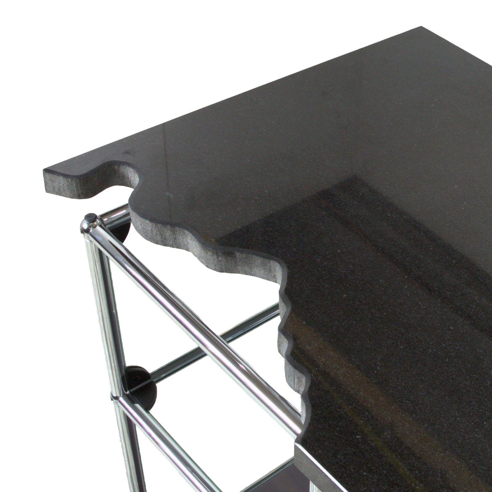 Buffet USM Haller noir, plateau en granit sur mesure photo Mobilier