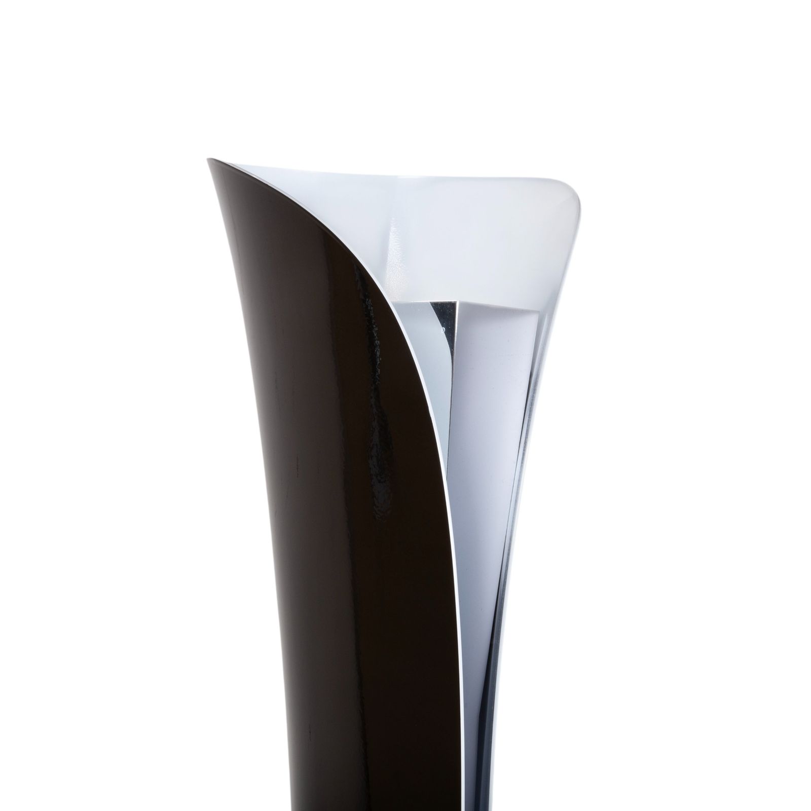 Lampe de sol Artemide Cadmo en métal, noire et blanche, dimmable, par Karim Rashid photo for sale
