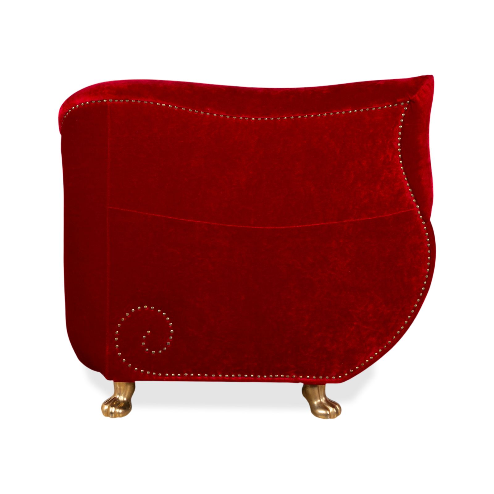Mobilier Fauteuil Bretz Gaudi en velours rouge photo