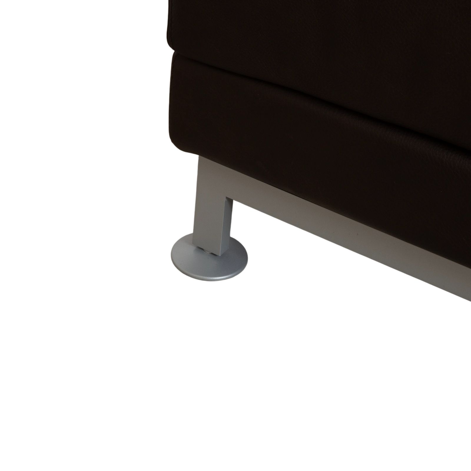 Tabouret Brühl Moule en cuir marron photo vinterior