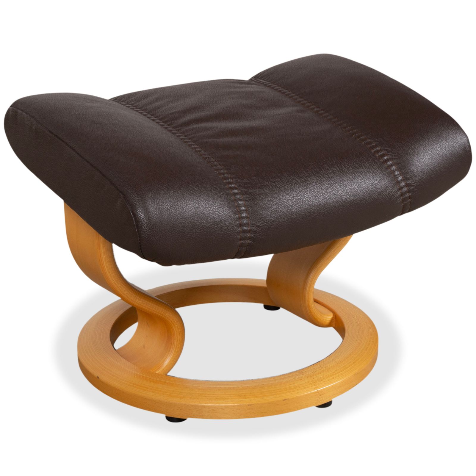 Stressless Consul Fauteuil Set, Leer en Hout, Bruin Mokka, met Kantelfunctie photo 1005.0