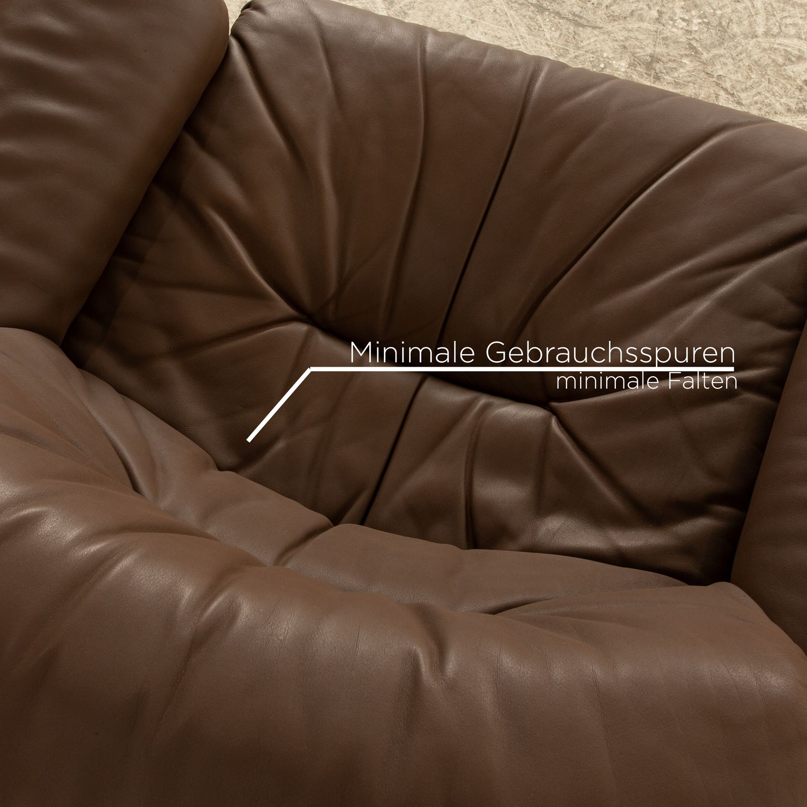 De Sede Ds 14 Leather Sofa Set Brown Taupe photo buy