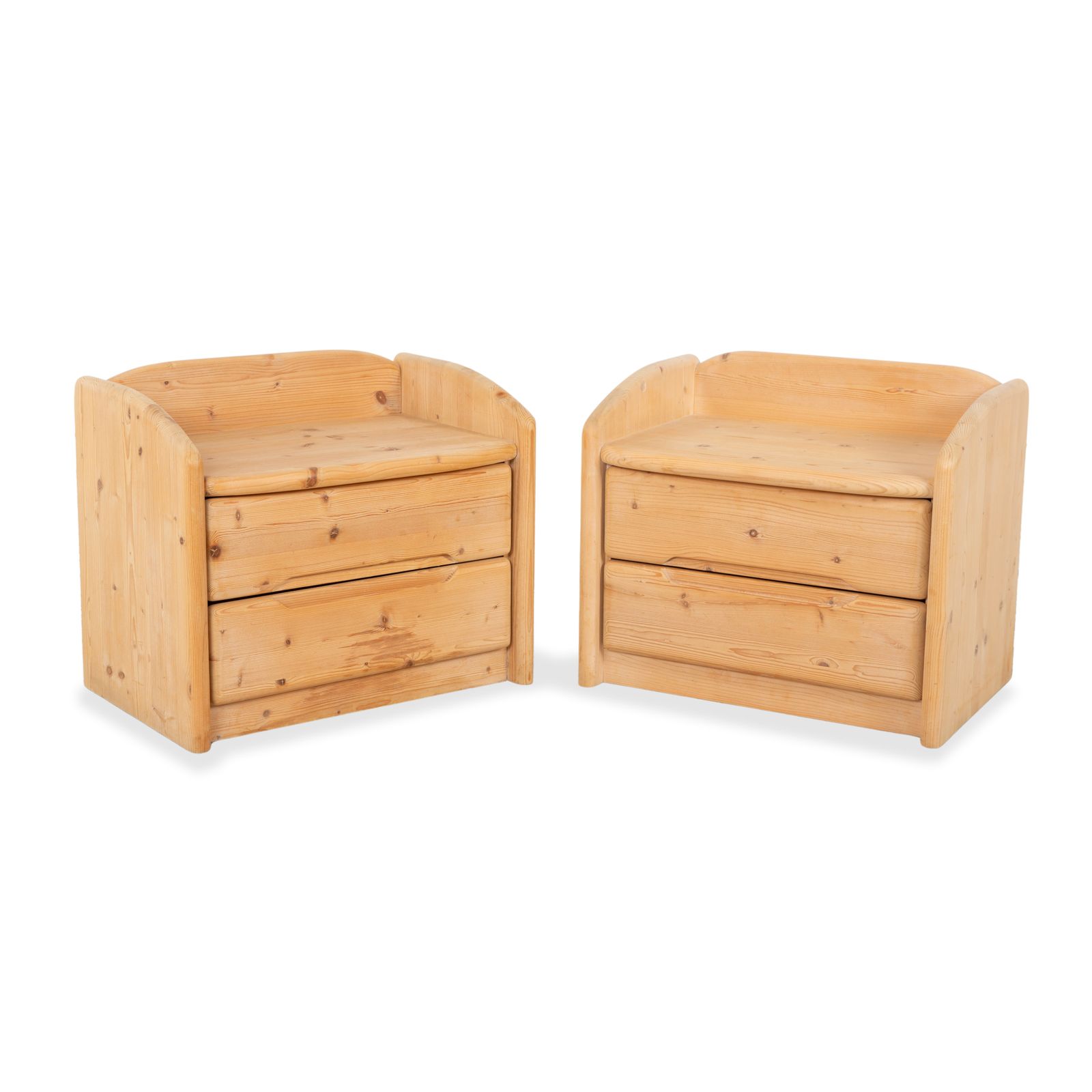 Team7 Wood 2x Nightstand Table Brown