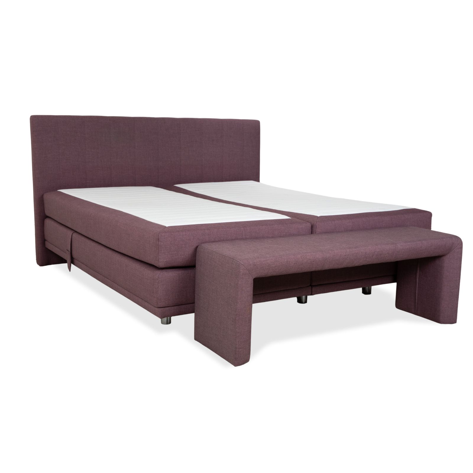 Musterring Fabric Bed, Purple Rose, Electric Function