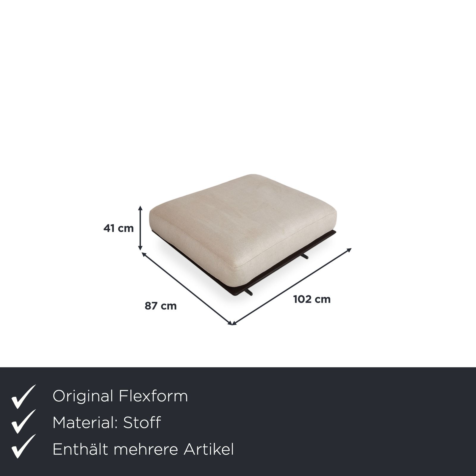 Flexform Soft Dream Set Fabric Corner Sofa Beige Cream By Antonio Citterio photo for sale