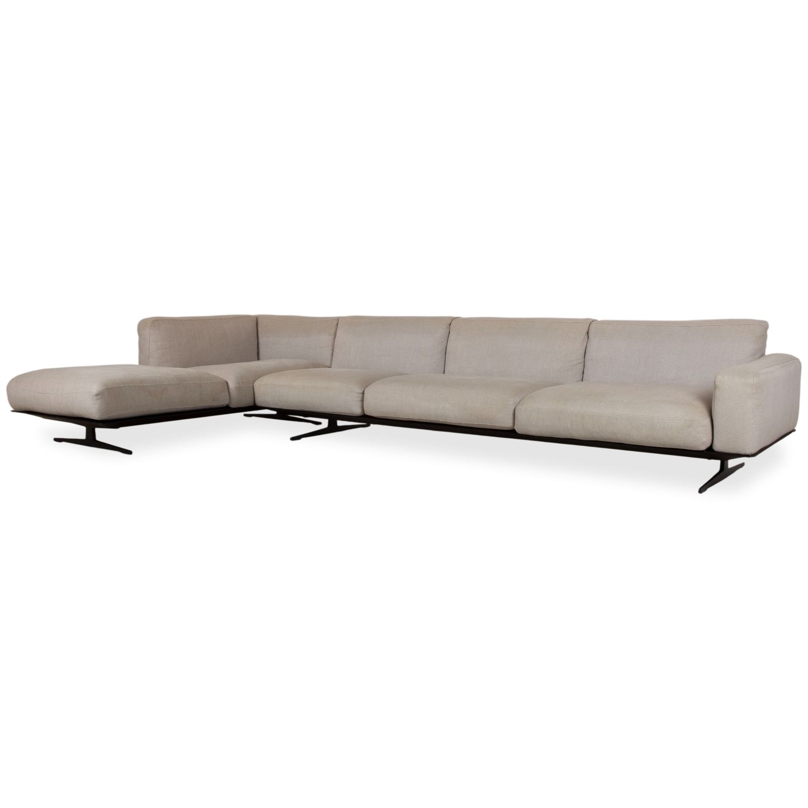 Canapé d'angle Flexform Soft Dream en tissu beige crème, par Antonio Citterio photo Mobilier
