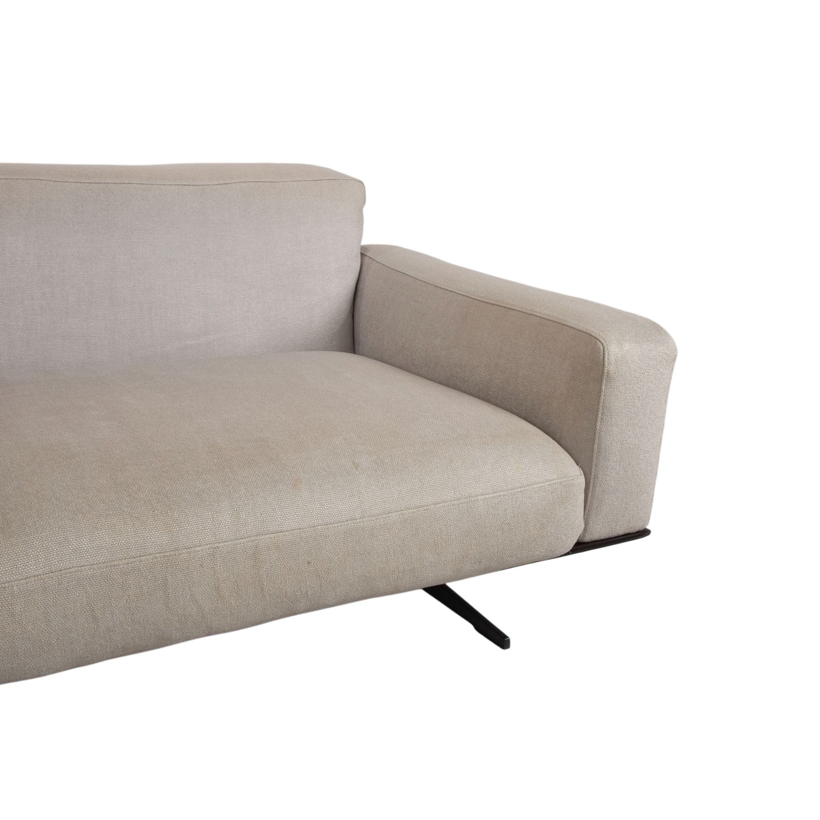 Canapé d'angle Flexform Soft Dream en tissu beige crème, par Antonio Citterio photo vinterior
