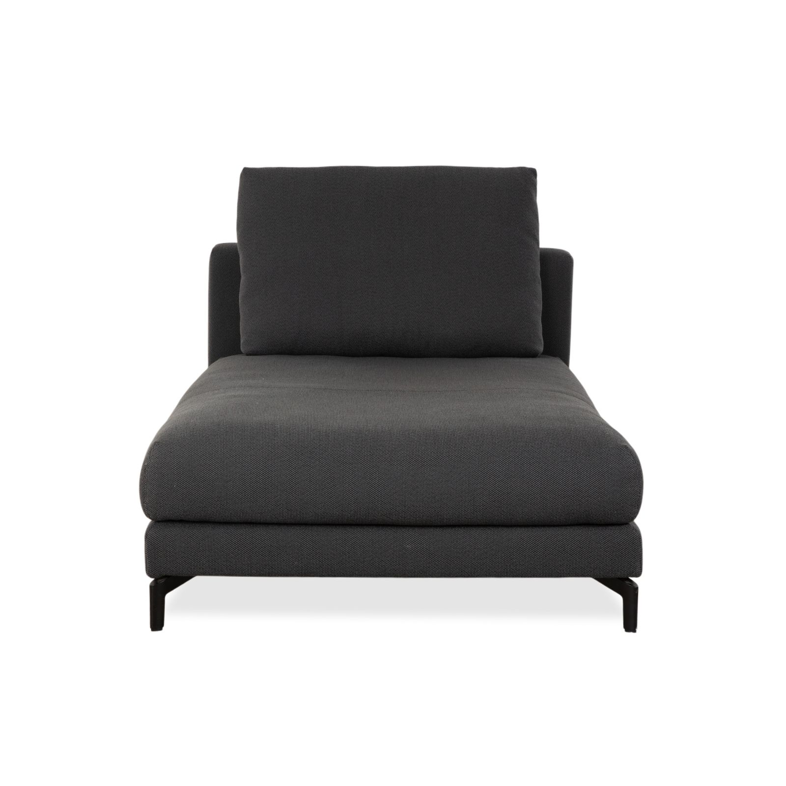 photo furniture Méridienne Rolf Benz Nuvola en tissu, gris anthracite