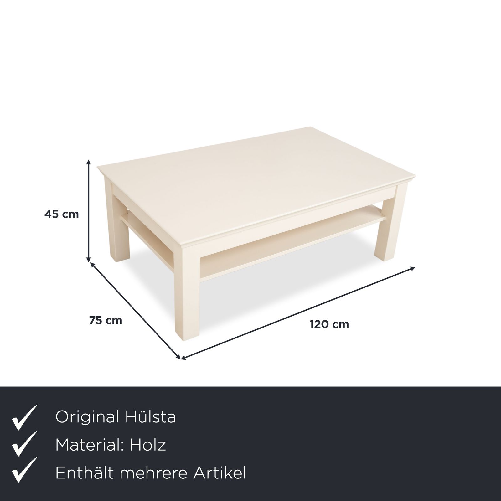 Ensemble table à manger et table basse Hülsta en bois, crème beige photo for sale