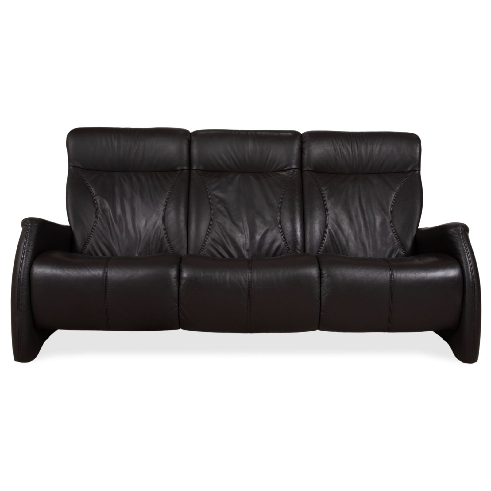 Himolla Set 4571 Cumuly Leren Driezitsbank Fauteuil Antraciet Grijs Couch Manuele Functie Relaxfunctie photo Meubels