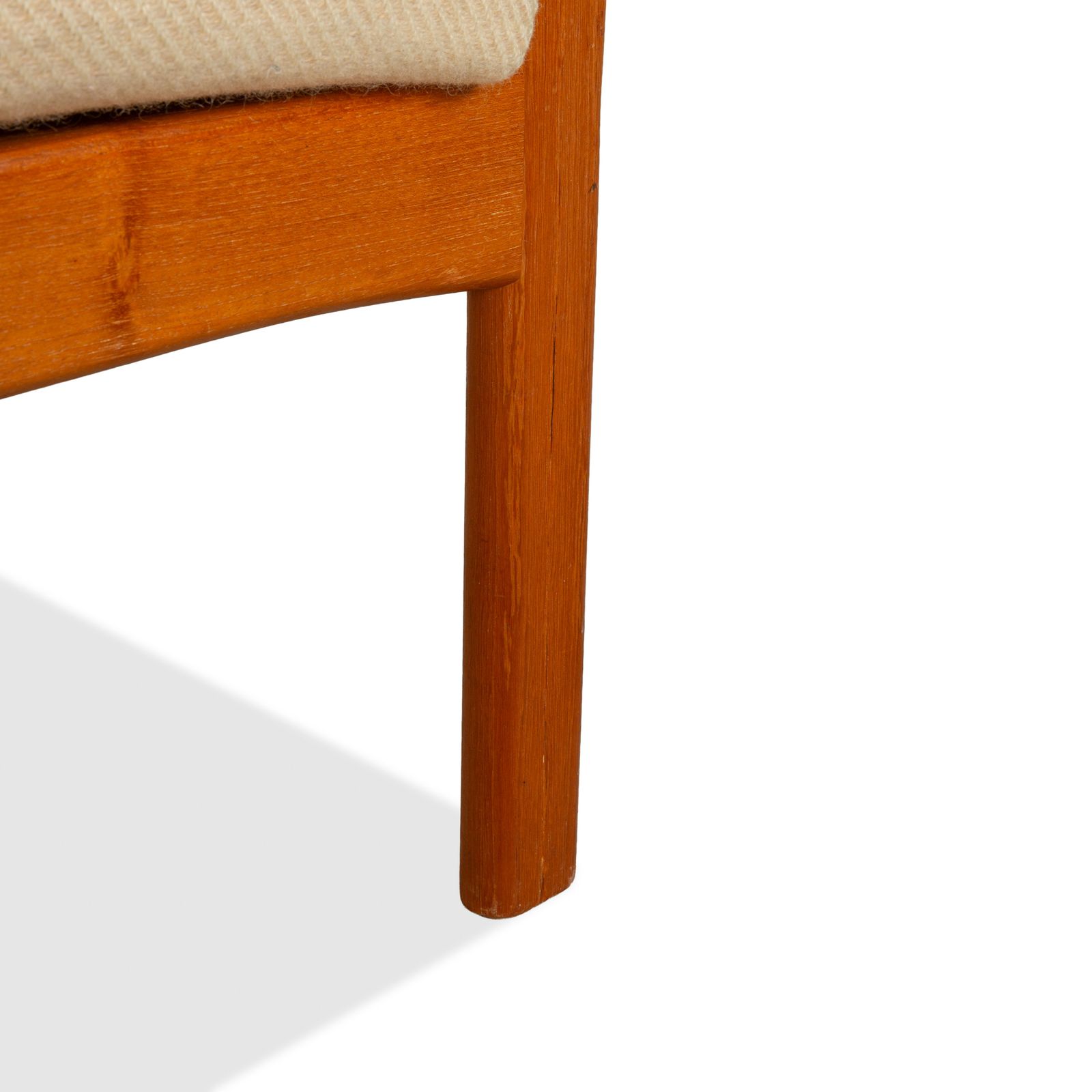 Dyrlund Set 2x Tweezitter Hout Stof Bruin Beige Mid-Century photo 2234.0
