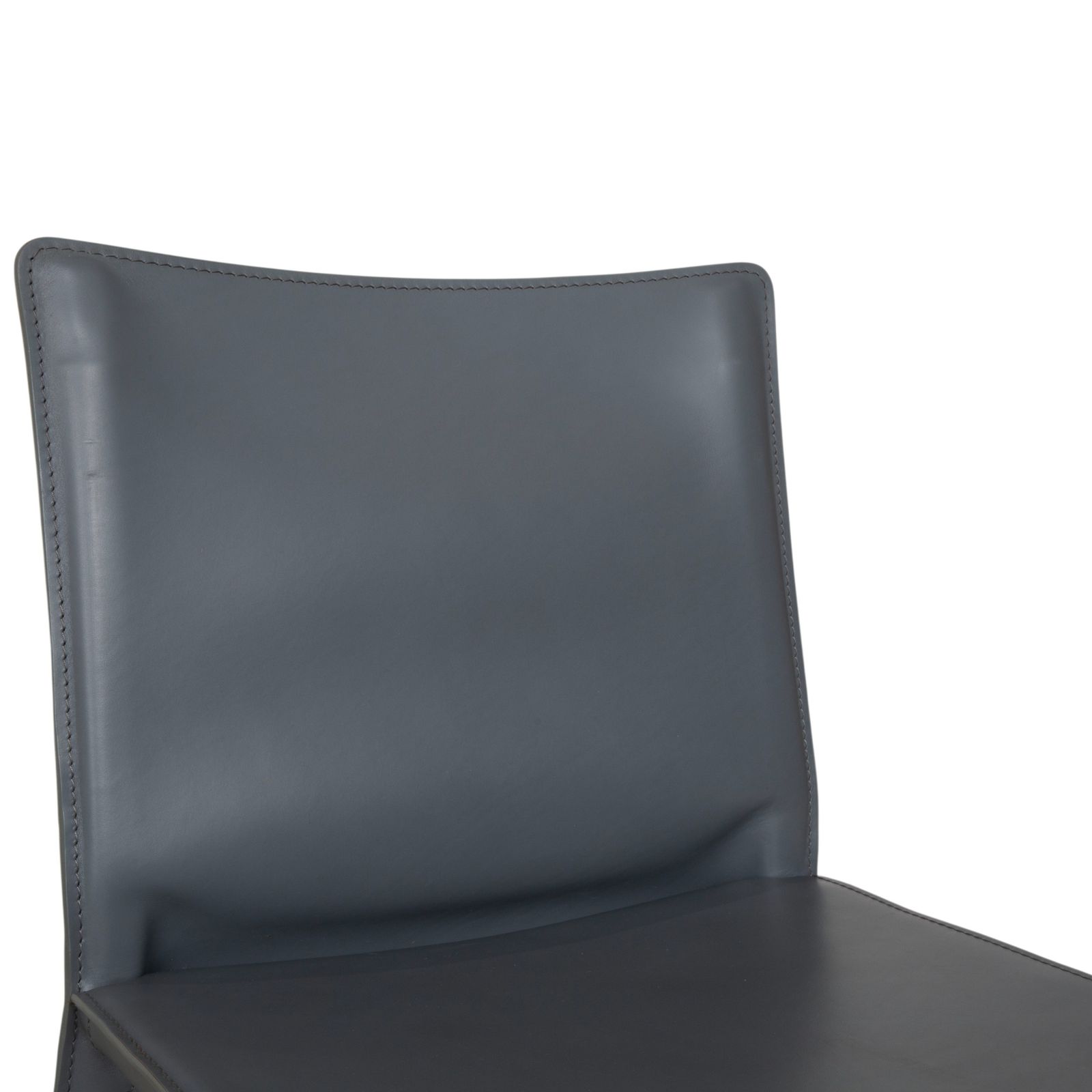 Lot de 8 chaises Cassina Cab 413/412 en cuir gris, Mario Bellini, cuir pleine fleur photo vinterior
