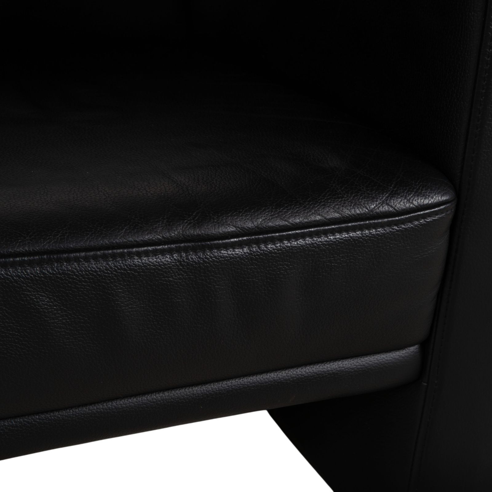 Ensemble de 2 fauteuils Brühl Visavis en cuir noir photo 2010.0