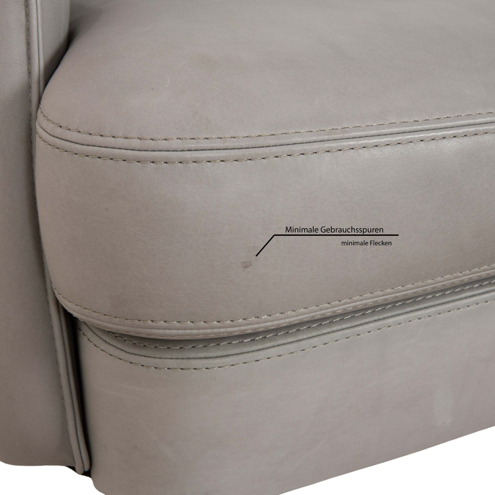 Mobilier Ensemble de fauteuils Cierre Boheme en cuir, gris photo