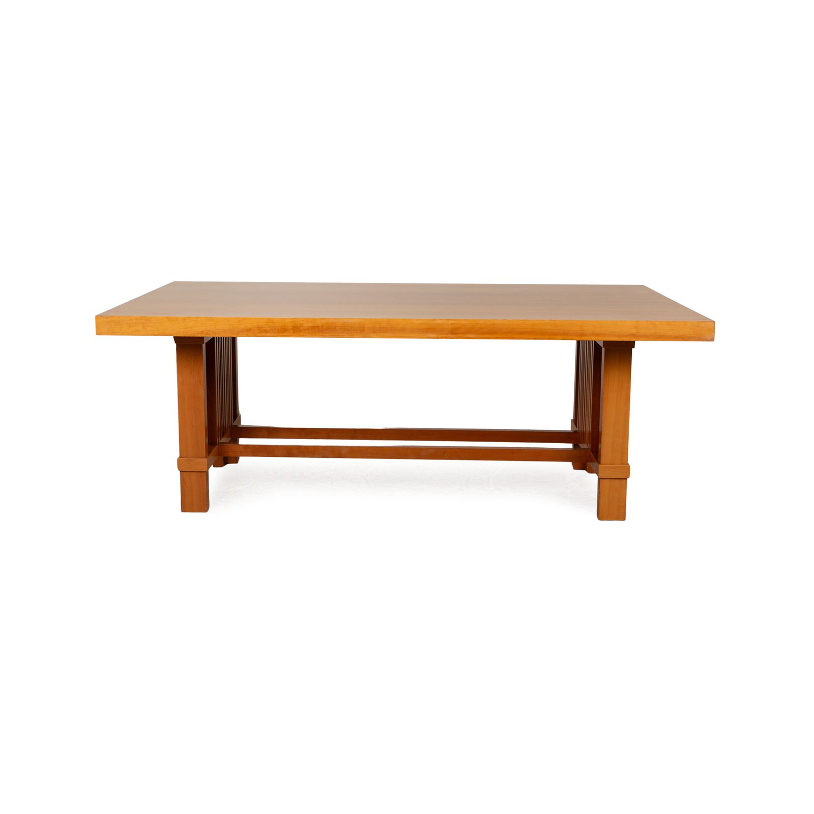 Ensemble de tables Cassina Taliesin en bois de cerisier brun, par Frank Lloyd Wright photo vintage