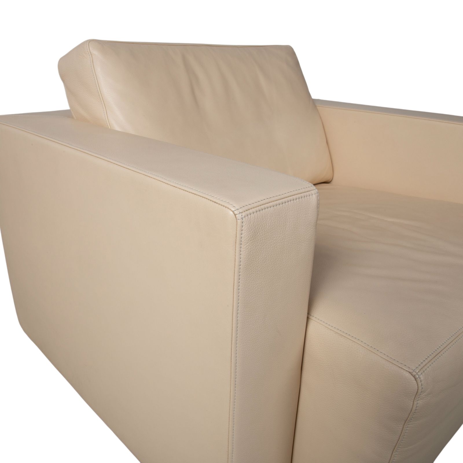 Walter Knoll Nelson Leather Armchair Cream Beige photo vinterior
