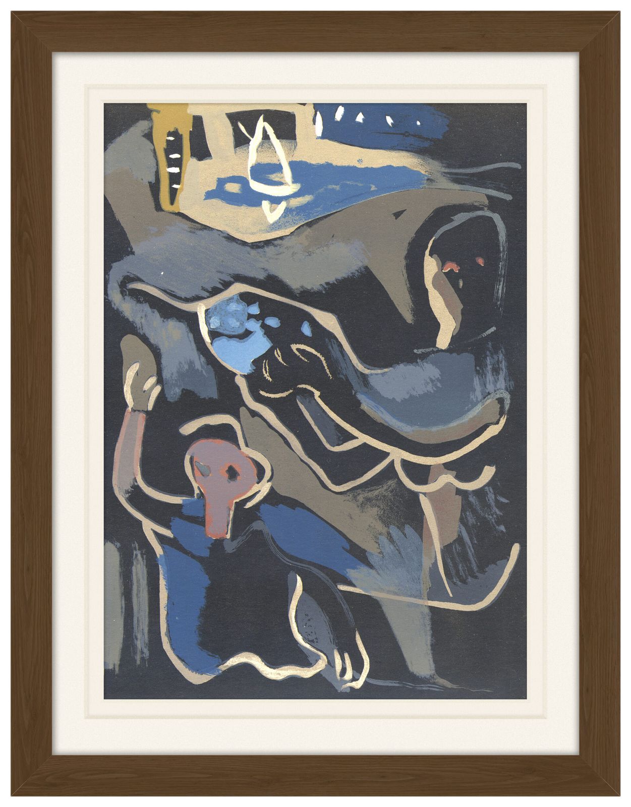 Gelimiteerde editie lithografie uit de jaren 1960 van Francisco Borès