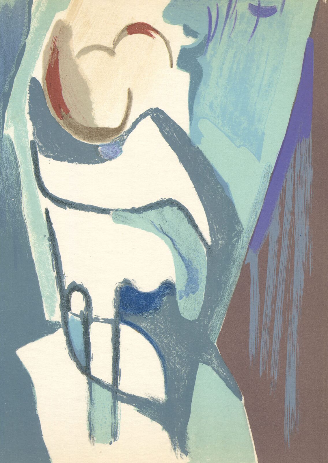Gelimiteerde editie lithografie uit de jaren 1960 van Francisco Borès photo furniture