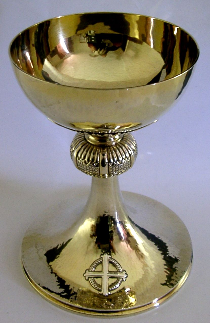 Stunning Large 454g English Sterling Silver Gilt Chalice Cup 1964 Religious photo 2000.0