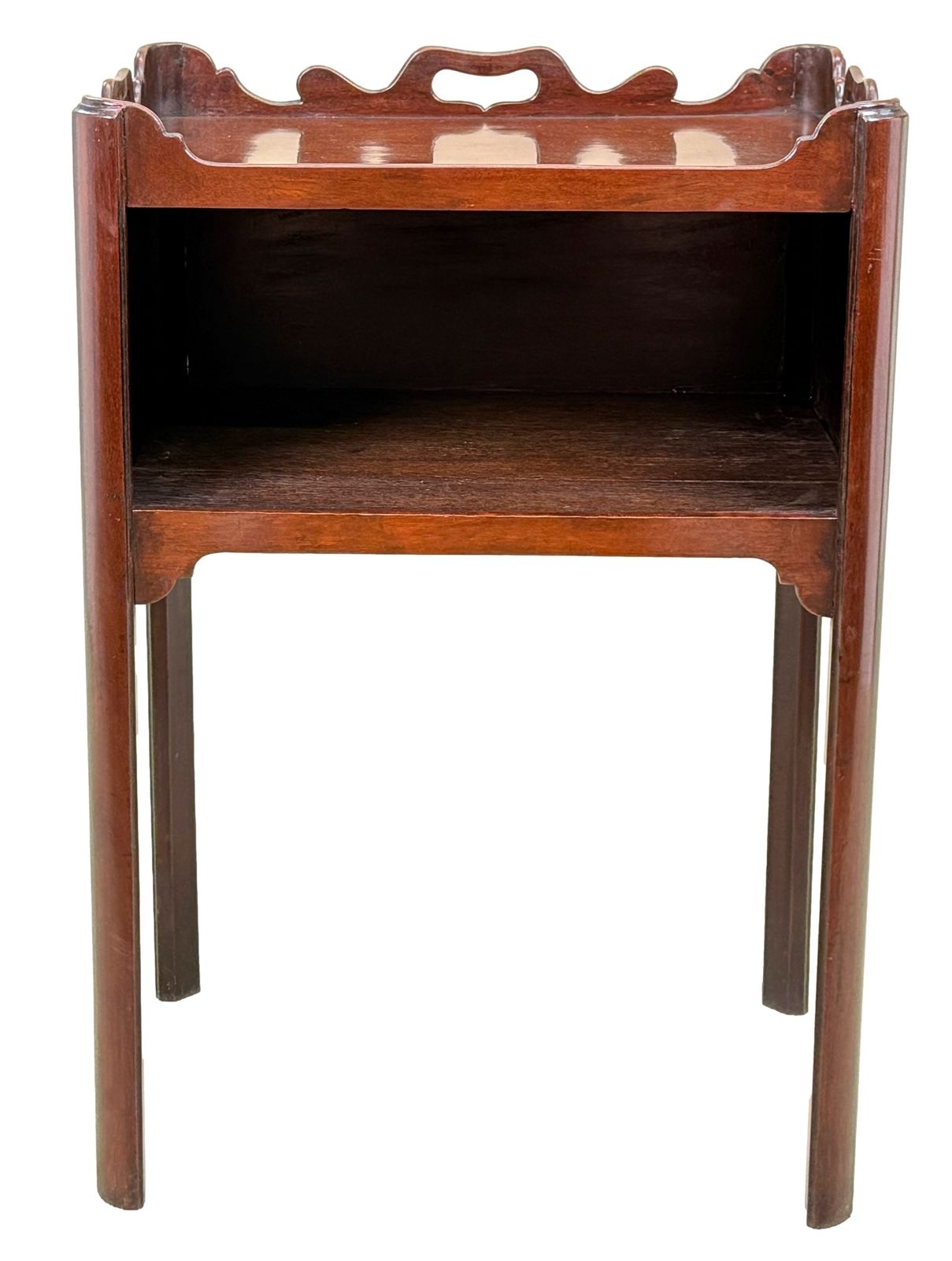 photo for sale Table de chevet georgienne en acajou, XVIIIe siècle (Angleterre, vers 1760)