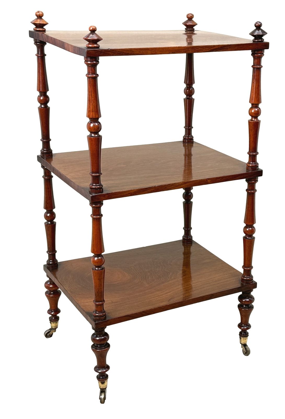 Furniture Mid 19th Century Small Rosewood étagère Whatnot (England, Circa 1840) photo