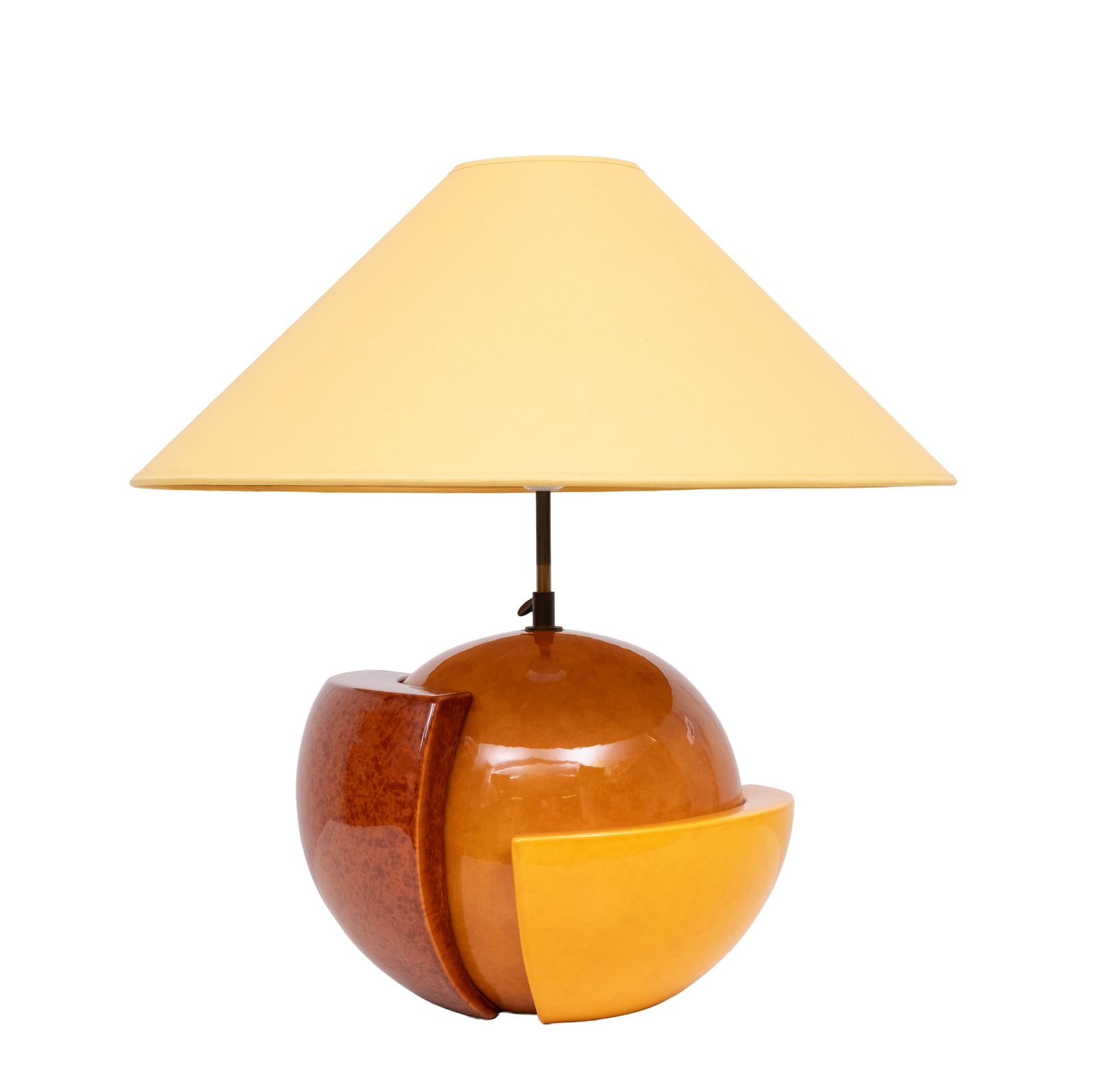 Stunning François Chatain Post Modern Ceramic Table Lamp 1980s France