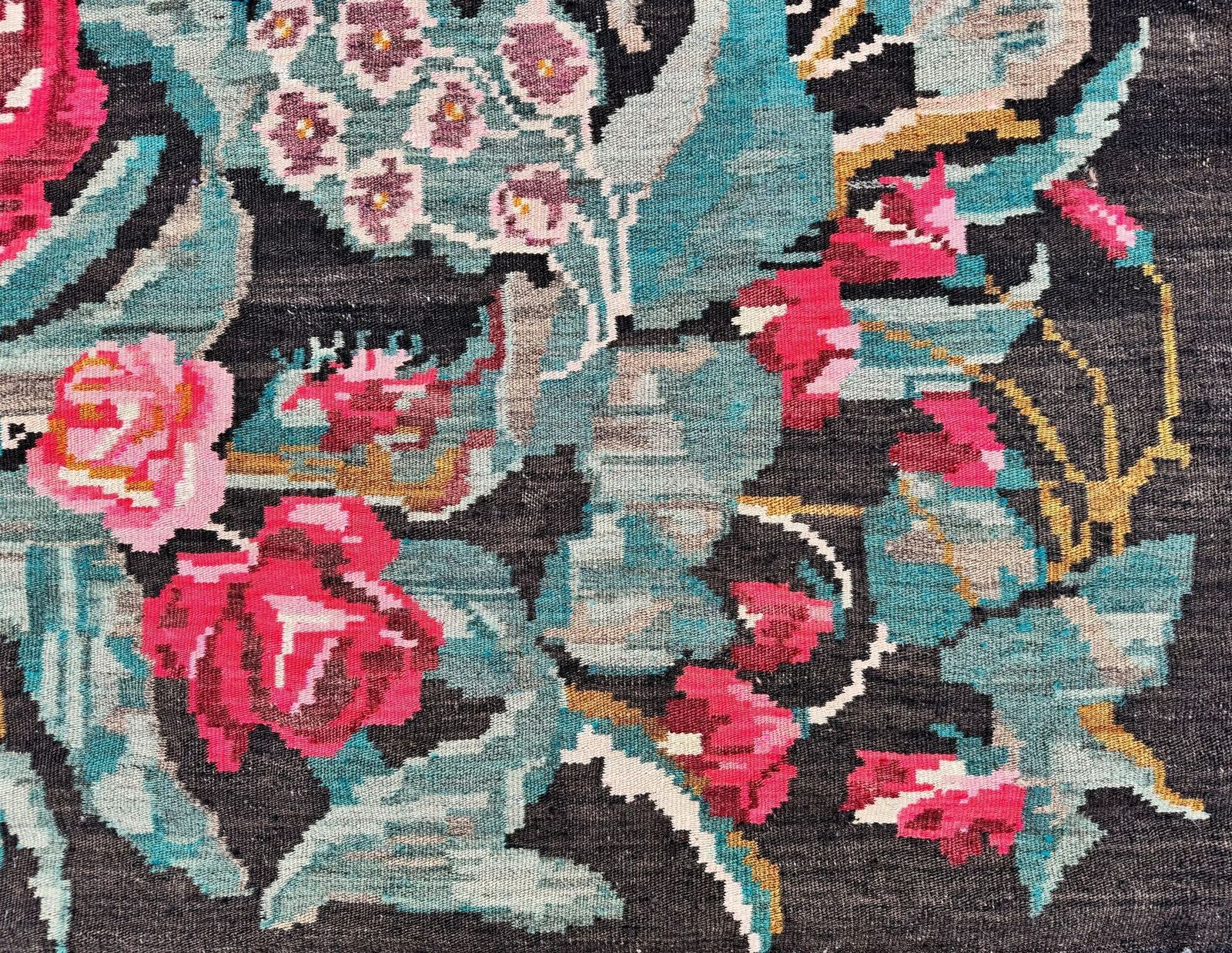 Vintage Bessarabian Kilim 2,21m X 1,30m photo buy