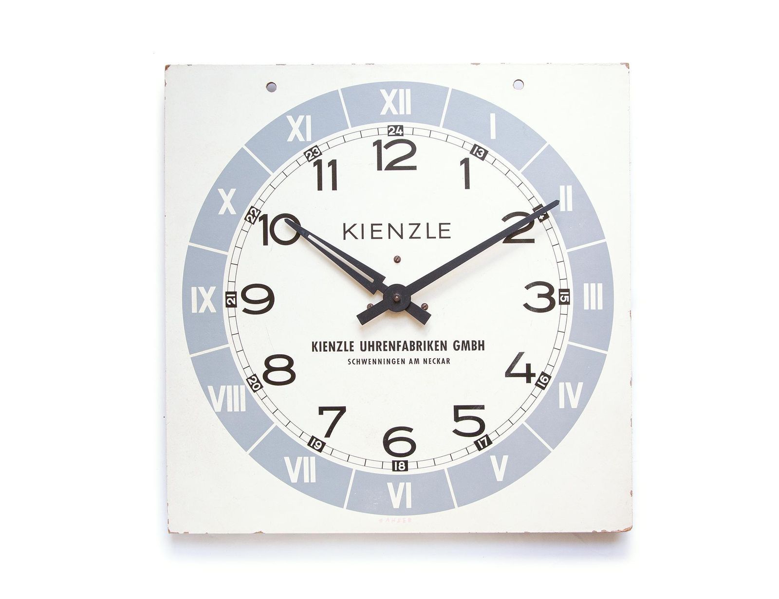 Kienzle Educatieve Klok Wandklok Dealer Promotiemateriaal Bauhaus Mid-Century Art Deco, jaren 1950