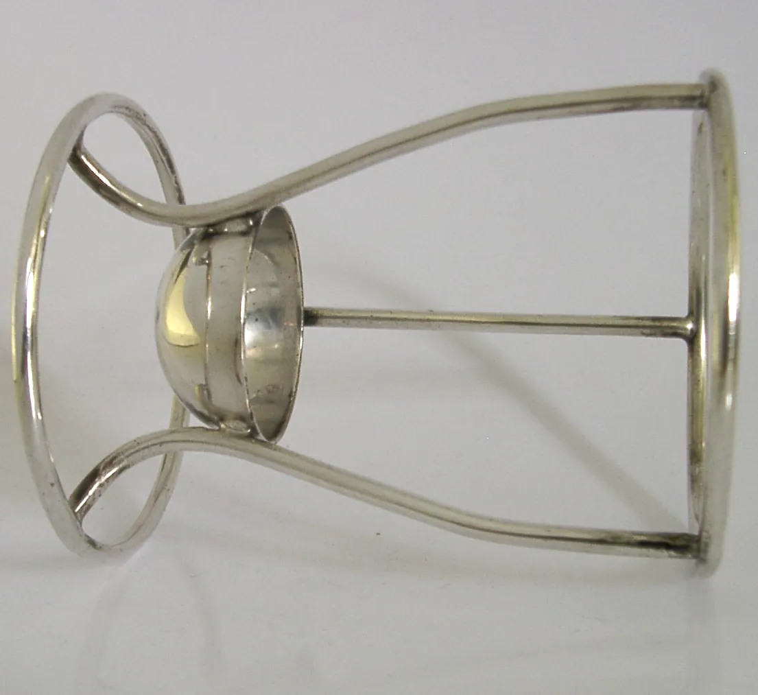 Silver Plate Hamilton Old Bottle Stand C1890 Antique Victorian photo Home Decor