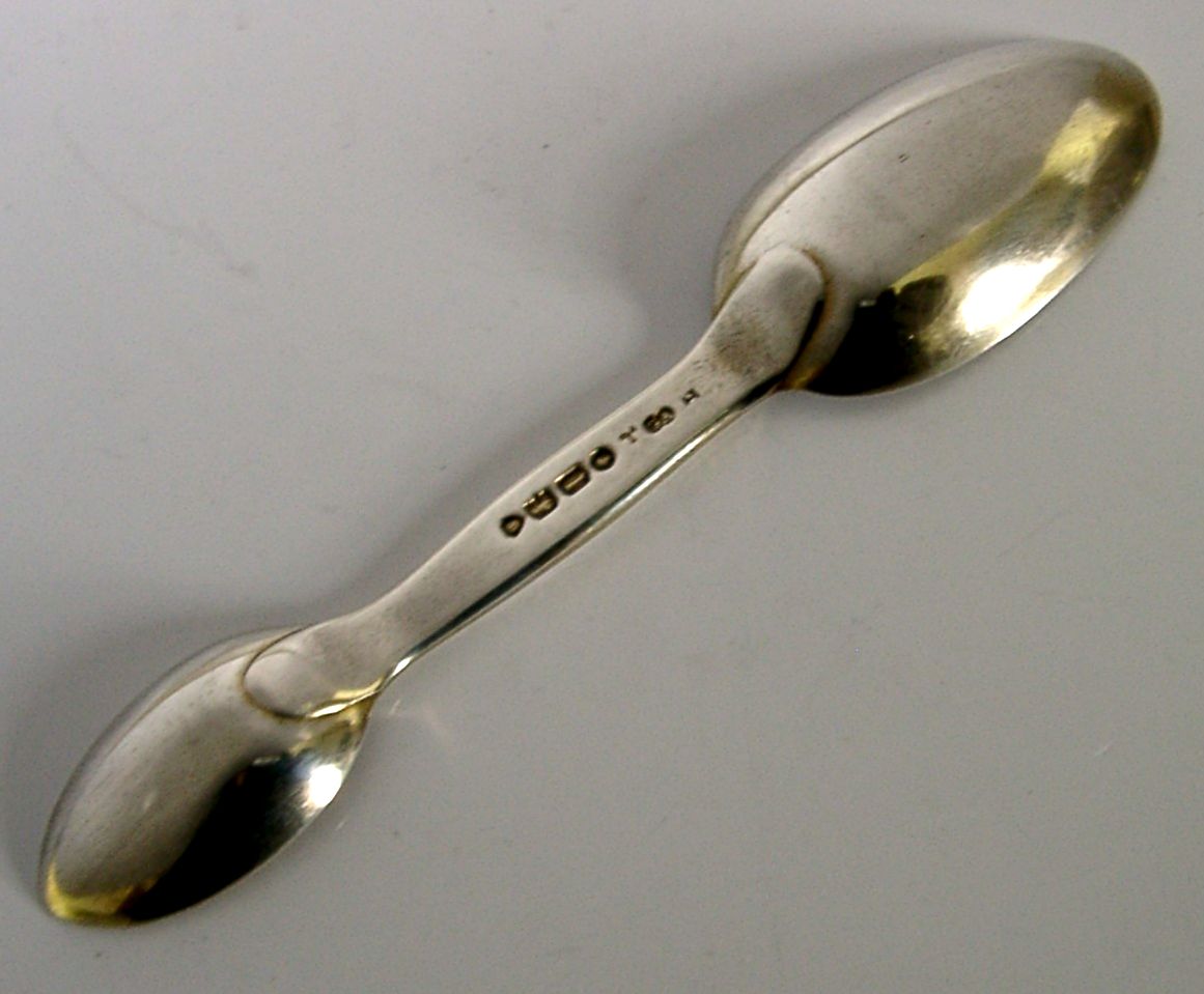 Cuillère médicale victorienne d'époque en argent sterling, 1866 - pièce rare photo for sale
