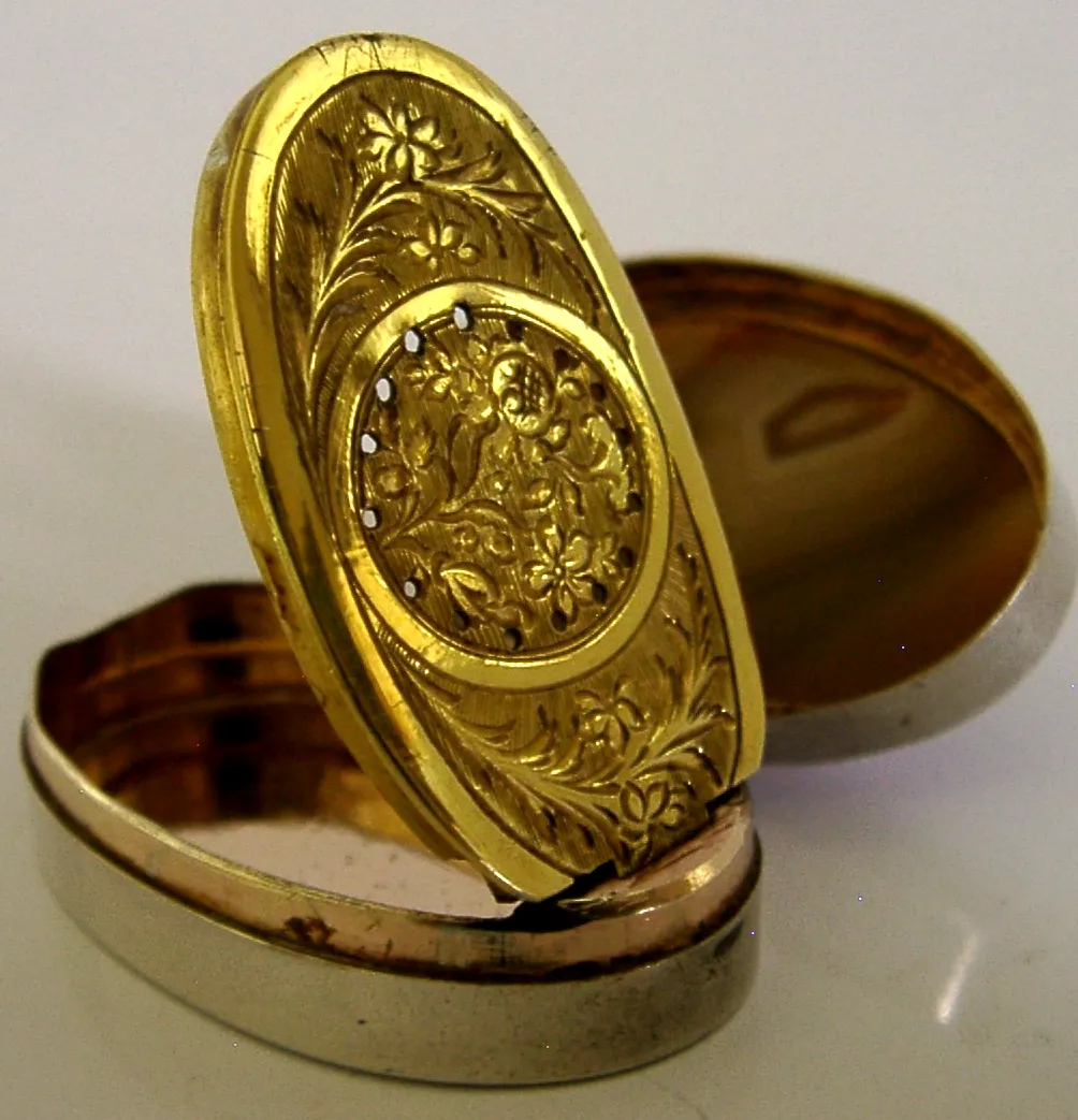 Boîte à vinaigrette d'époque georgienne en argent sterling et agate, 1801 photo buy