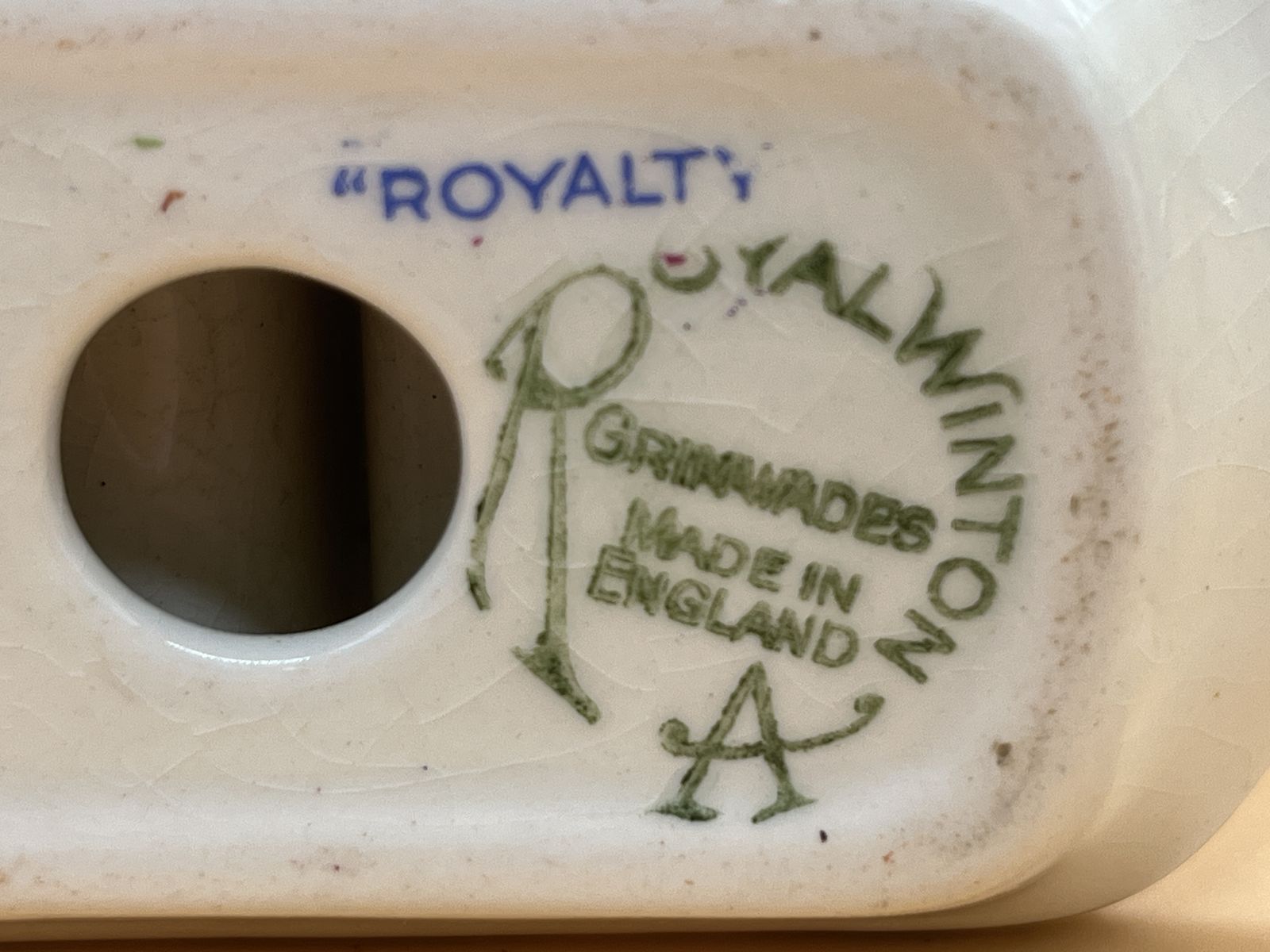 Porte-toast vintage Royal Winton Grimwades, motif Royalty Chintz, 2 fentes. photo vinterior