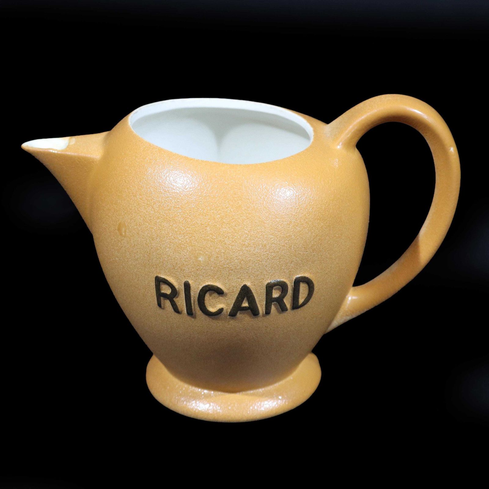 Pichet à eau en grès Ricard, marque française de pastis photo for sale