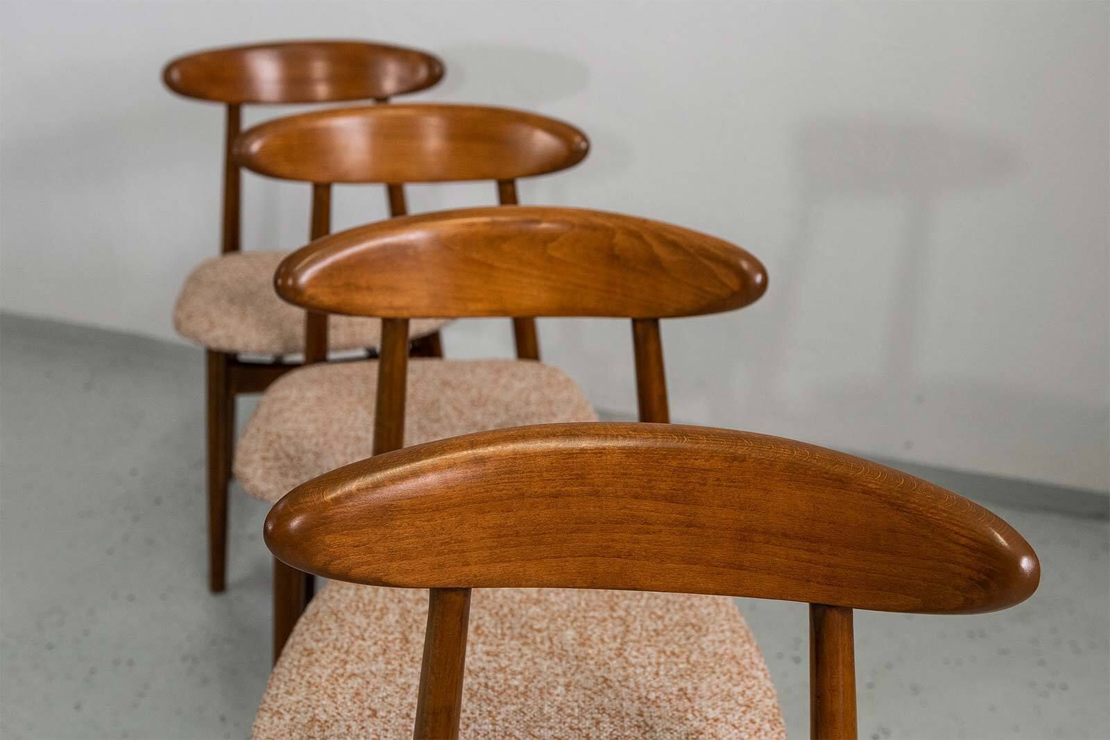1400.0 Vintage Eetkamerstoelen van Zfm, jaren 1960, set van 4 photo
