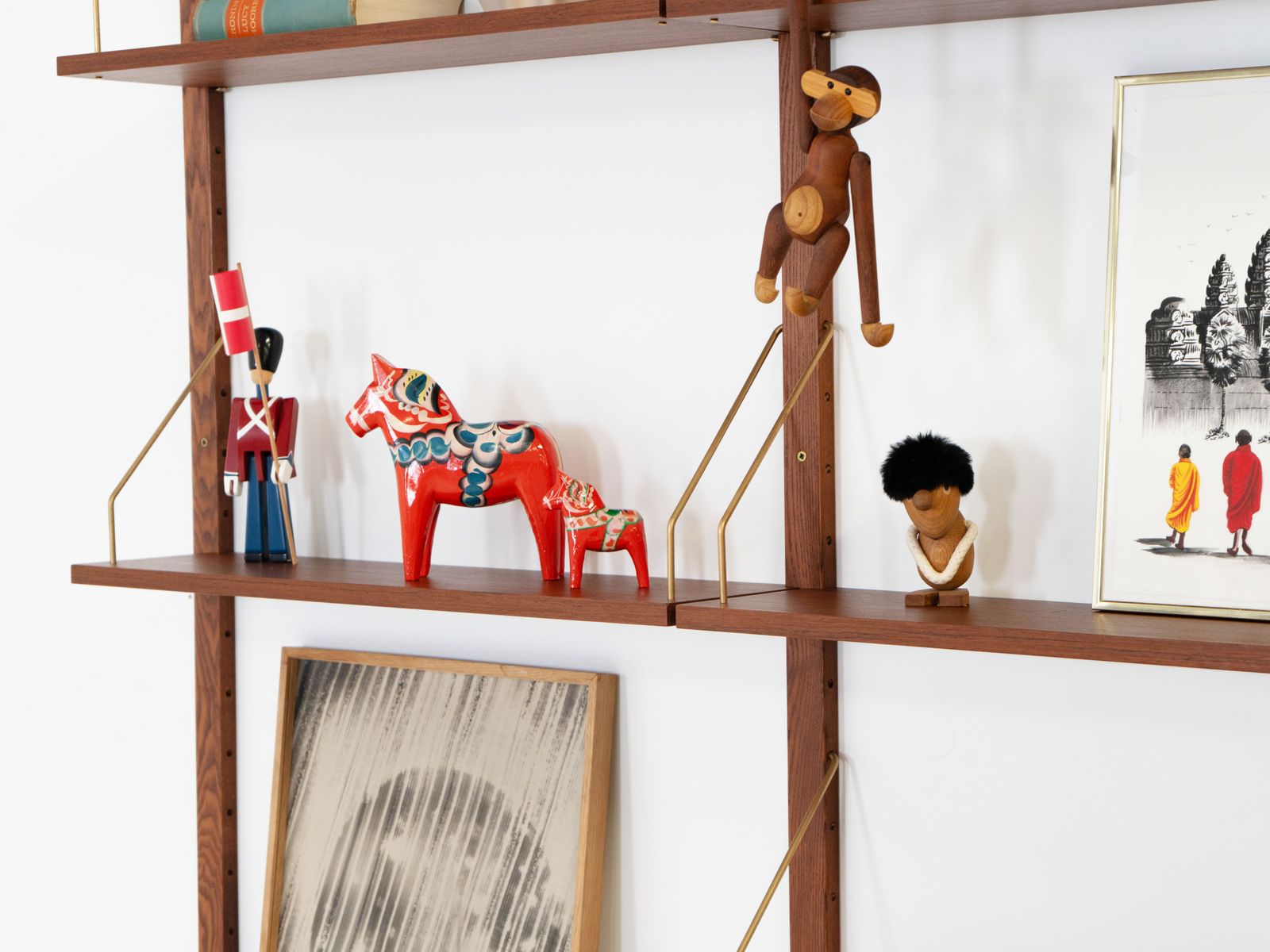 Teakhouten modulaire wandkast, Deens design, jaren 1960, gemaakt in Denemarken photo vinterior